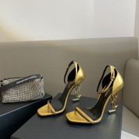 Replica Ysl Opyum Sandals In Gold