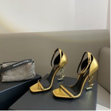 Replica Ysl Opyum Sandals In Gold