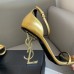 Replica Ysl Opyum Sandals In Gold