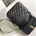 Replica Ysl Medium Solferino Shoulder Bag in Black