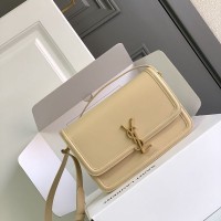 Replica Ysl Solferino Medium Satchel in Beige