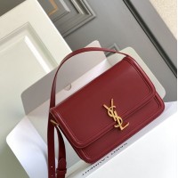 Replica Ysl Solferino Medium Satchel in Red