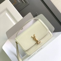 Replica Ysl Solferino Medium Satchel in White