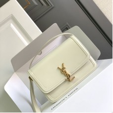 Replica Ysl Solferino Medium Satchel in White