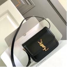 Replica Ysl Solferino Small Bag in Black with Gold Hardware