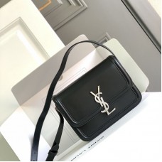 Replica Ysl Solferino Small Bag in Black with Silver Hardware