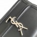 Replica Ysl Solferino Small Bag in Black with Silver Hardware