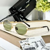 Replica Ysl SL 692 Sunglasses Light Gold and Green