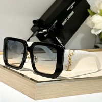 Replica Ysl SL M120 Blaze Sunglasses Black / White