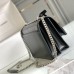 Replica Ysl Medium Sunset Flap Bag in Black with Silver Hardware