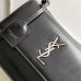 Replica Ysl Medium Sunset Flap Bag in Black with Silver Hardware