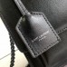 Replica Ysl Medium Sunset Flap Bag in Black with Black Hardware