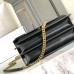 Replica Ysl Medium Sunset Flap Bag in Black with Gold Hardware