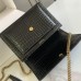 Replica Ysl Medium Sunset Flap Bag in Print Croco with Gold Hardware