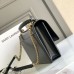 Replica Ysl Sunset Top Handle Flap Bag in Black with Gold Hardware